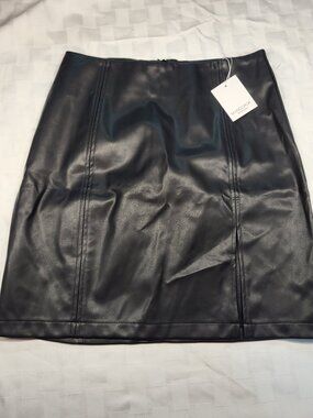 Mangopop Faux Leather Women's Pencil short Skirt - Size XS - NWT